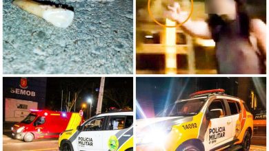 Fotos de Policial Federal tem dentes arrancados com coronhadas da própria arma após confusão com travestis em Maringá
