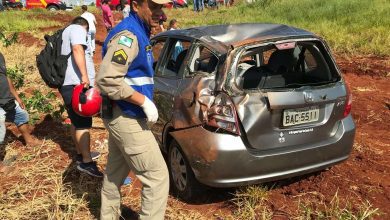 Fotos de Portador de necessidades especiais sofre ferimentos graves após capotamento em Maringá
