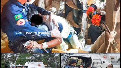 Fotos de Trabalhador de 21 anos tem pé triturado por máquina de ração