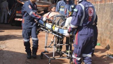Fotos de Trabalhador fica ferido ao bater cabeça e ficar preso dentro de um caminhão tanque em Paiçandu