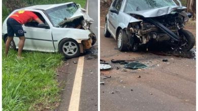 Fotos de Três pessoas morrem em uma colisão frontal na região de Maringá