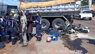 Fotos de Um estudante morreu e outro ficou gravemente ferido após acidente com moto de alta cilindrada em Maringá