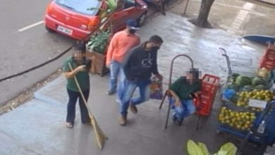 Fotos de Vídeo: bandidos assaltam mercado em Maringá e dão de cara com a PM na fuga