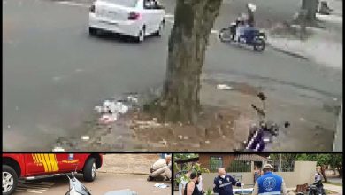 Fotos de Vídeo mostra motorista na contramão, invadindo preferencial e causando grave acidente em Maringá