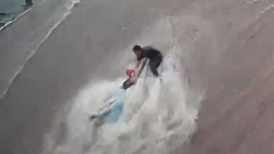 Fotos de Vídeos mostram três pessoas sendo arrastadas por enxurrada durante chuva em Maringá e Sarandi