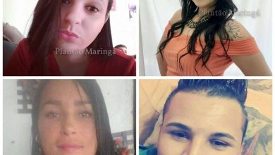 Fotos de Vítimas de acidente entre carro e ônibus na BR-376 são identificadas