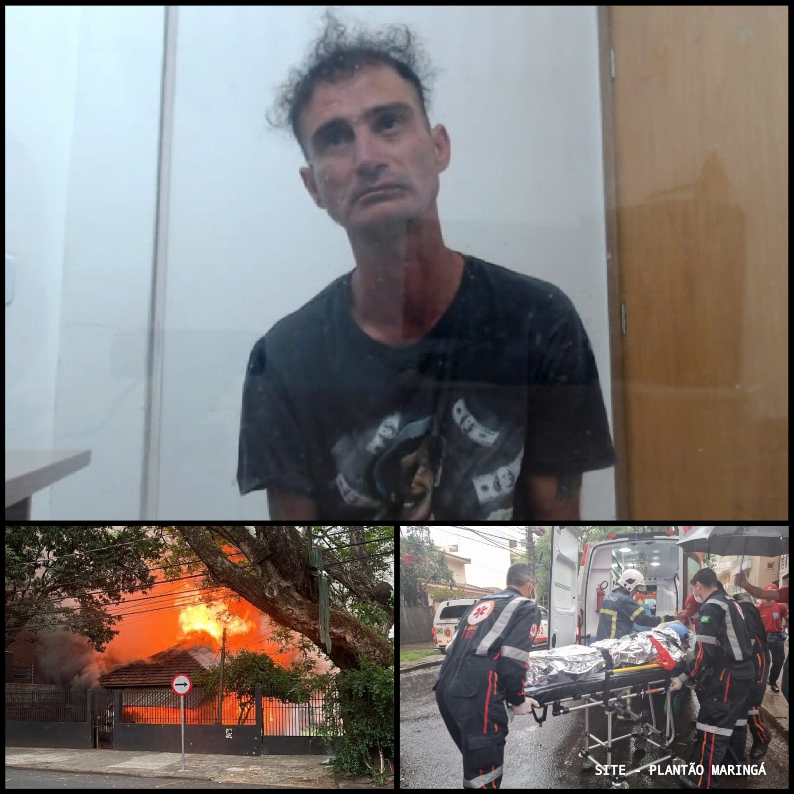 Fotos de Incêndio criminoso que matou uma mulher e deixou três pessoas gravemente feridas em Maringá, foi motivado por duas pedras de crack 