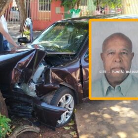 Morreu no hospital idoso que passou mal ao volante e bateu contra uma árvore em Maringá Foto 1 Fotos de Morreu no hospital idoso que passou mal ao volante e bateu contra uma árvore em Maringá