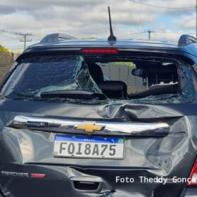 Fotos de Motociclista sofre ferimentos graves após bater na traseira de carro em Sarandi