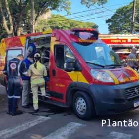 Fotos de Câmera registra acidente que deixou motorista de aplicativo ferido em Maringá