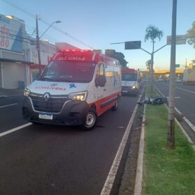 Fotos de Casal é atropelado por motociclista que transitava na faixa exclusiva de ônibus em Maringá