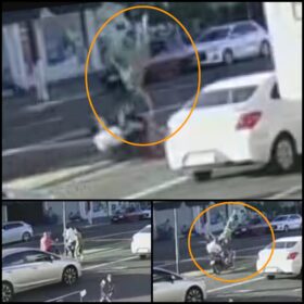 Casal é atropelado por motociclista que transitava na faixa exclusiva de ônibus em Maringá Foto 1 Fotos de Casal é atropelado por motociclista que transitava na faixa exclusiva de ônibus em Maringá