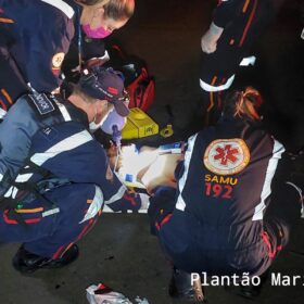 Fotos de Ciclista é intubado após ser atropelado por carro em Sarandi