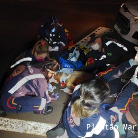 Fotos de Ciclista é intubado após ser atropelado por carro em Sarandi