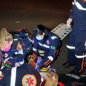 Fotos de Ciclista é intubado após ser atropelado por carro em Sarandi