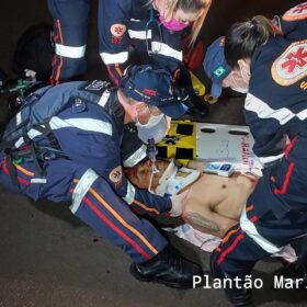Fotos de Ciclista é intubado após ser atropelado por carro em Sarandi