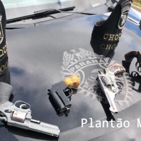 Fotos de Criminosos armados morreram em confronto com o Pelotão Choque de Maringá