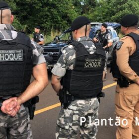 Fotos de Criminosos armados morreram em confronto com o Pelotão Choque de Maringá