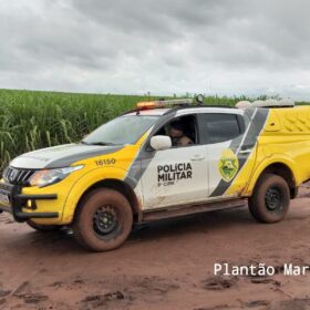 Fotos de Dois ladrões mortos e quatro presos após intensa troca de tiros com equipes da Choque Maringá e Rotam de Colorado