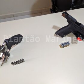 Fotos de Dois ladrões mortos e quatro presos após intensa troca de tiros com equipes da Choque Maringá e Rotam de Colorado