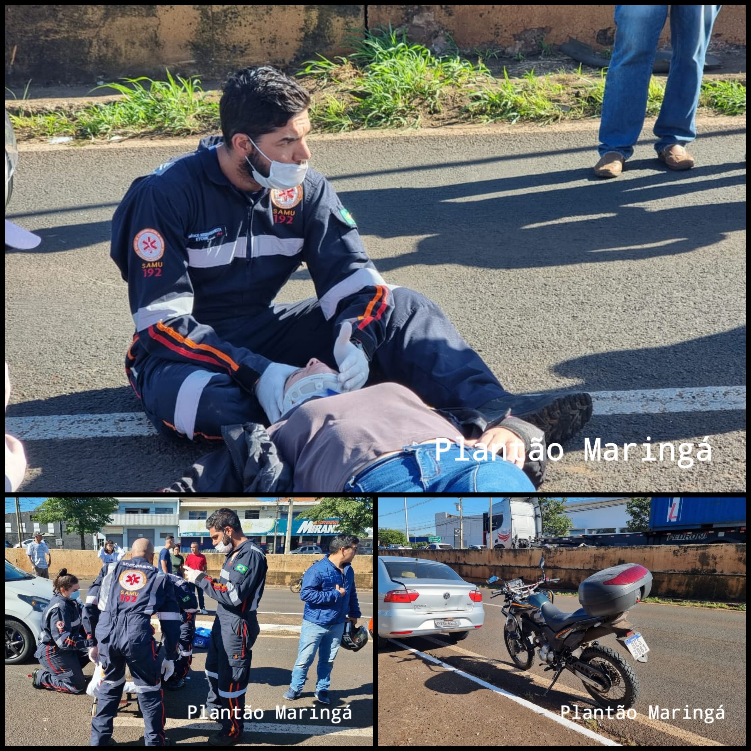 Fotos de Engavetamento envolvendo quatro veículos deixa moça ferida em Maringá