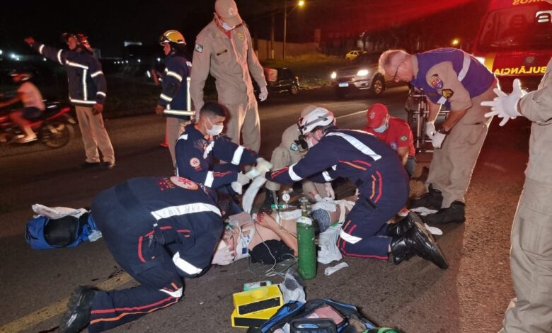 Fotos de Homem de 36 anos sofre ferimentos graves após atropelado por moto em Maringá