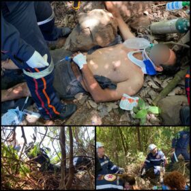 Fotos de Motociclista cai em ribanceira e fica dois dias inconsciente até ser encontrado pelo Samu em Marialva