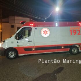 Fotos de Motociclista é intubado após avançar preferencial e bater contra carro em Maringá