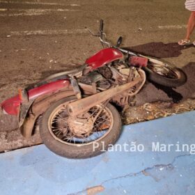 Fotos de Motociclista é intubado após avançar preferencial e bater contra carro em Maringá
