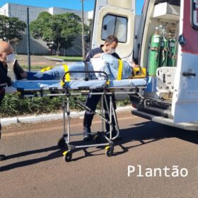 Fotos de Motociclista fica inconsciente após acidente na Avenida Colombo em Maringá