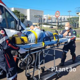 Fotos de Motociclista fica inconsciente após acidente na Avenida Colombo em Maringá