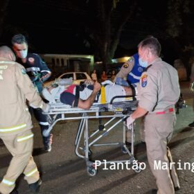 Fotos de Motociclista sofre ferimentos graves após bater em carro estacionado em Maringá