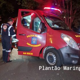 Fotos de Motociclista sofre ferimentos graves após bater em carro estacionado em Maringá