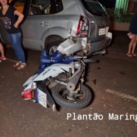Fotos de Motociclista sofre ferimentos graves após bater em carro estacionado em Maringá