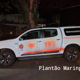 Fotos de Motociclista sofre ferimentos graves após bater em carro estacionado em Maringá