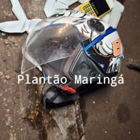Fotos de Motociclista sofre ferimentos após colisão na Avenida Colombo em Maringá 