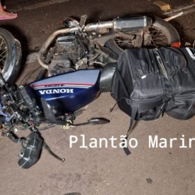 Fotos de Motociclista sofre ferimentos após colisão na Avenida Colombo em Maringá 