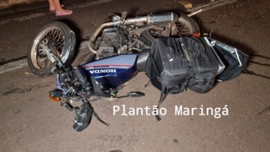 Fotos de Motociclista sofre ferimentos após colisão na Avenida Colombo em Maringá 