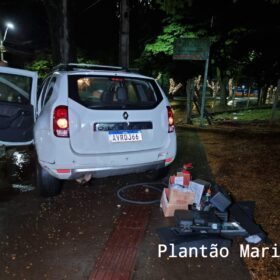 Fotos de Motorista sofre ferimentos graves após bater carro contra árvore em Maringá