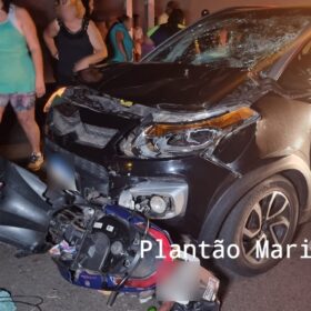 Fotos de Câmera de segurança registrou acidente que matou mulher em Maringá