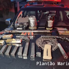 Fotos de Polícia Militar de Maringá apreende drogas avaliada em 2 milhões e várias armas, inclusive com silenciadores