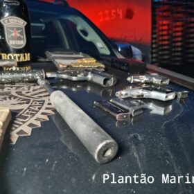 Fotos de Polícia Militar de Maringá apreende drogas avaliada em 2 milhões e várias armas, inclusive com silenciadores