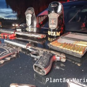 Fotos de Polícia Militar de Maringá apreende drogas avaliada em 2 milhões e várias armas, inclusive com silenciadores