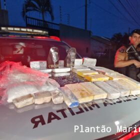 Fotos de Polícia Militar de Maringá apreende drogas avaliada em 2 milhões e várias armas, inclusive com silenciadores