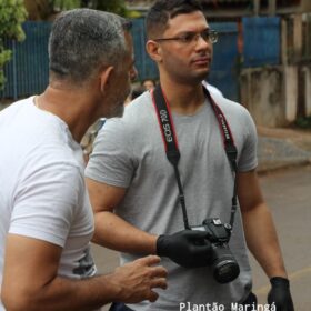 Fotos de Homem que atirou e matou vizinha se apresentou e acabou preso pelo delegado de Sarandi 