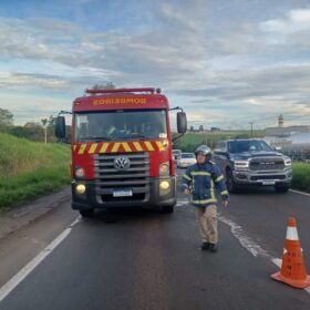 Fotos de Câmera registra capotamento na rodovia BR-376 entre Sarandi e Marialva
