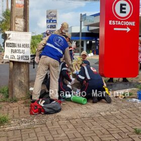 Fotos de Carro arrasta moto por cerca de 30 metros após acidente e deixa açougueiro em estado grave em Sarandi