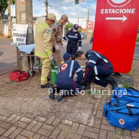 Fotos de Carro arrasta moto por cerca de 30 metros após acidente e deixa açougueiro em estado grave em Sarandi
