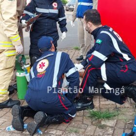 Fotos de Carro arrasta moto por cerca de 30 metros após acidente e deixa açougueiro em estado grave em Sarandi