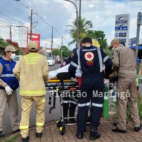 Fotos de Carro arrasta moto por cerca de 30 metros após acidente e deixa açougueiro em estado grave em Sarandi